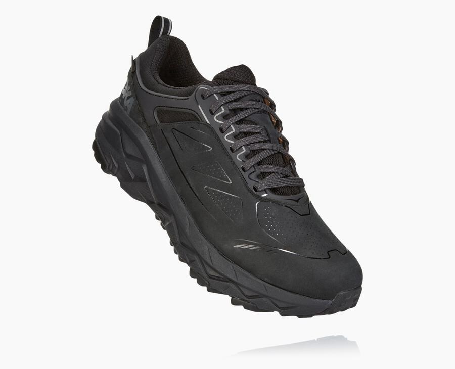 Hoka Australia One One Challenger Low GORE-TEX - Mens Trail Shoes Black - HUXLB-8319